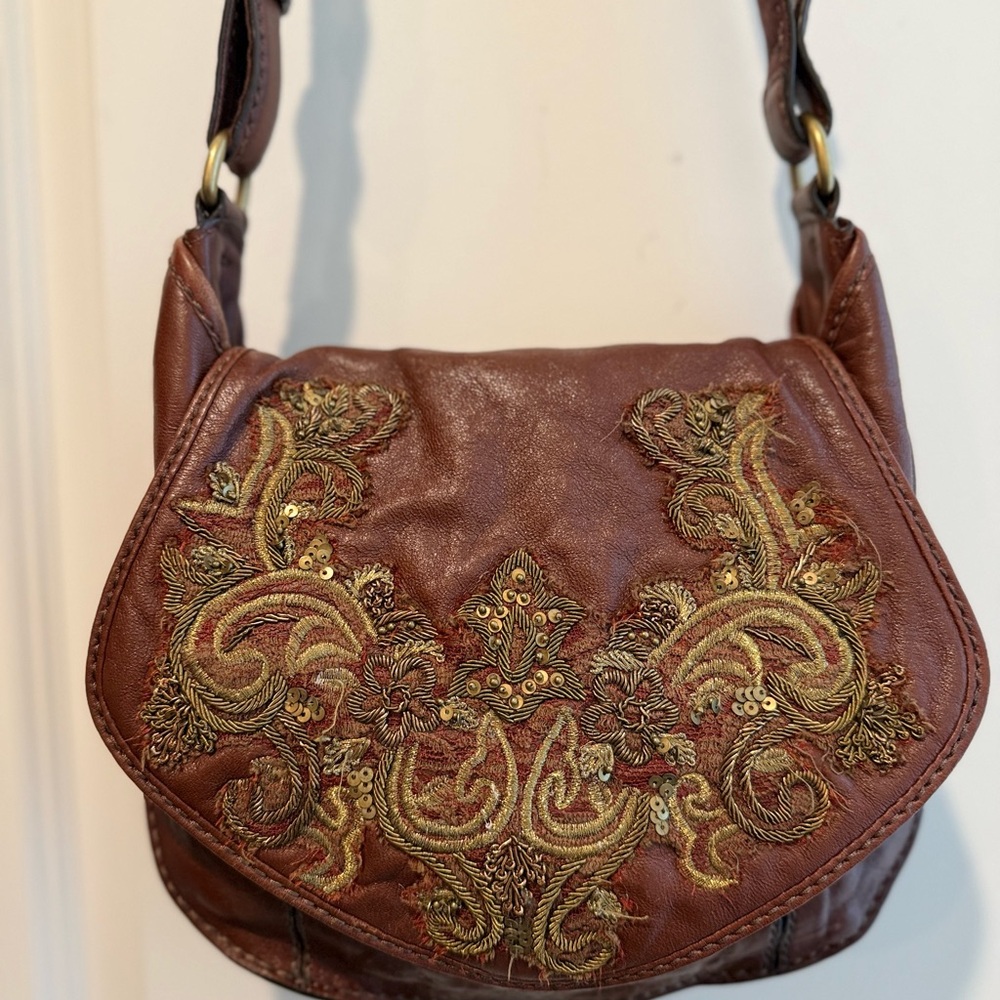 Vintage Isabella Fiore Brown Leather Bag